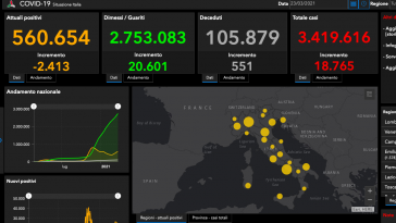 mappa covid oggi 23 marzo