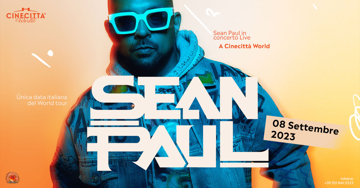 Sean Paul lands in Rome on the only Italian leg of the World Tour: an event not to be missed!